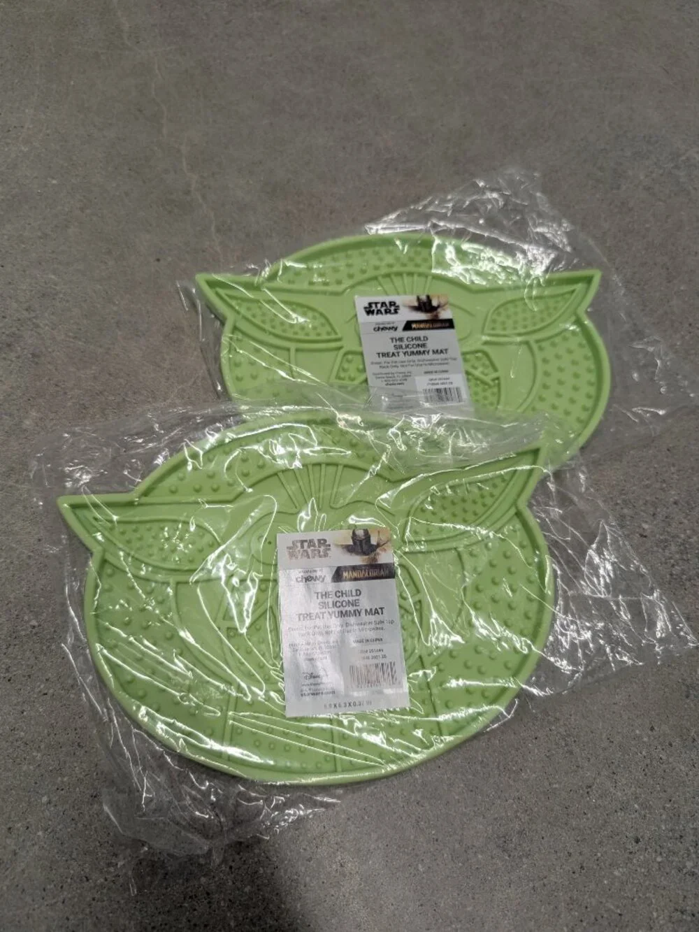 Pack of TWO Star Wars Grogu Silicone Lick Mat – For Cats & Dogs